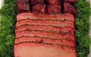 Catering Barbecue beef brisquet.